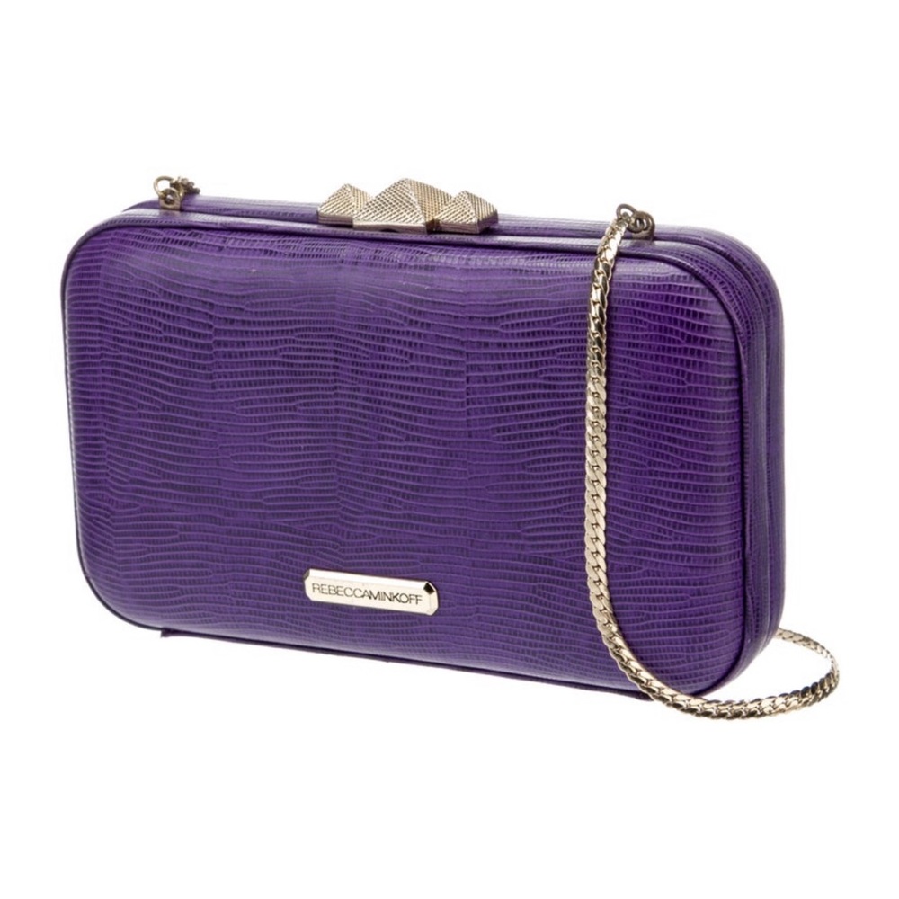 Rebecca Minkoff_Lizard embossed box clutch